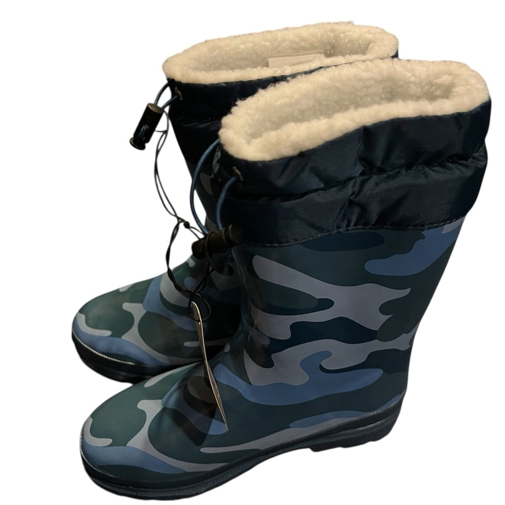 Camouflage insulated Rain Boots